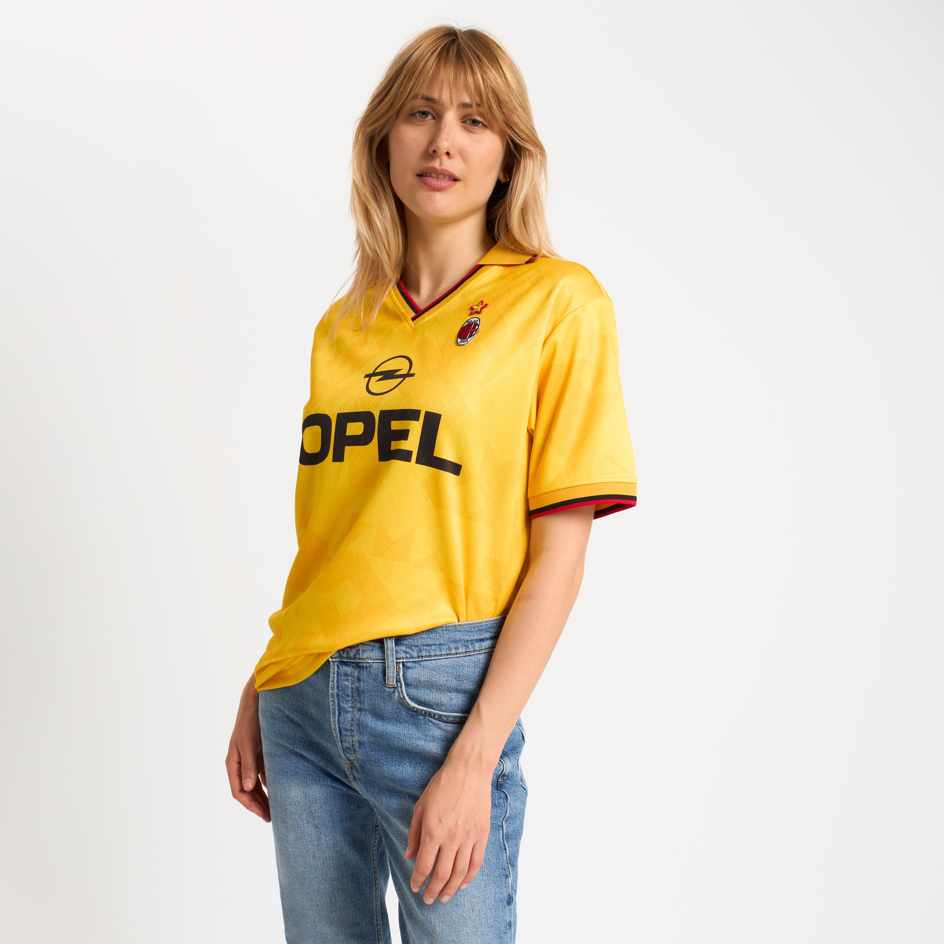AC Milan 1995/96 maglia retro third gialla uomo taglia M