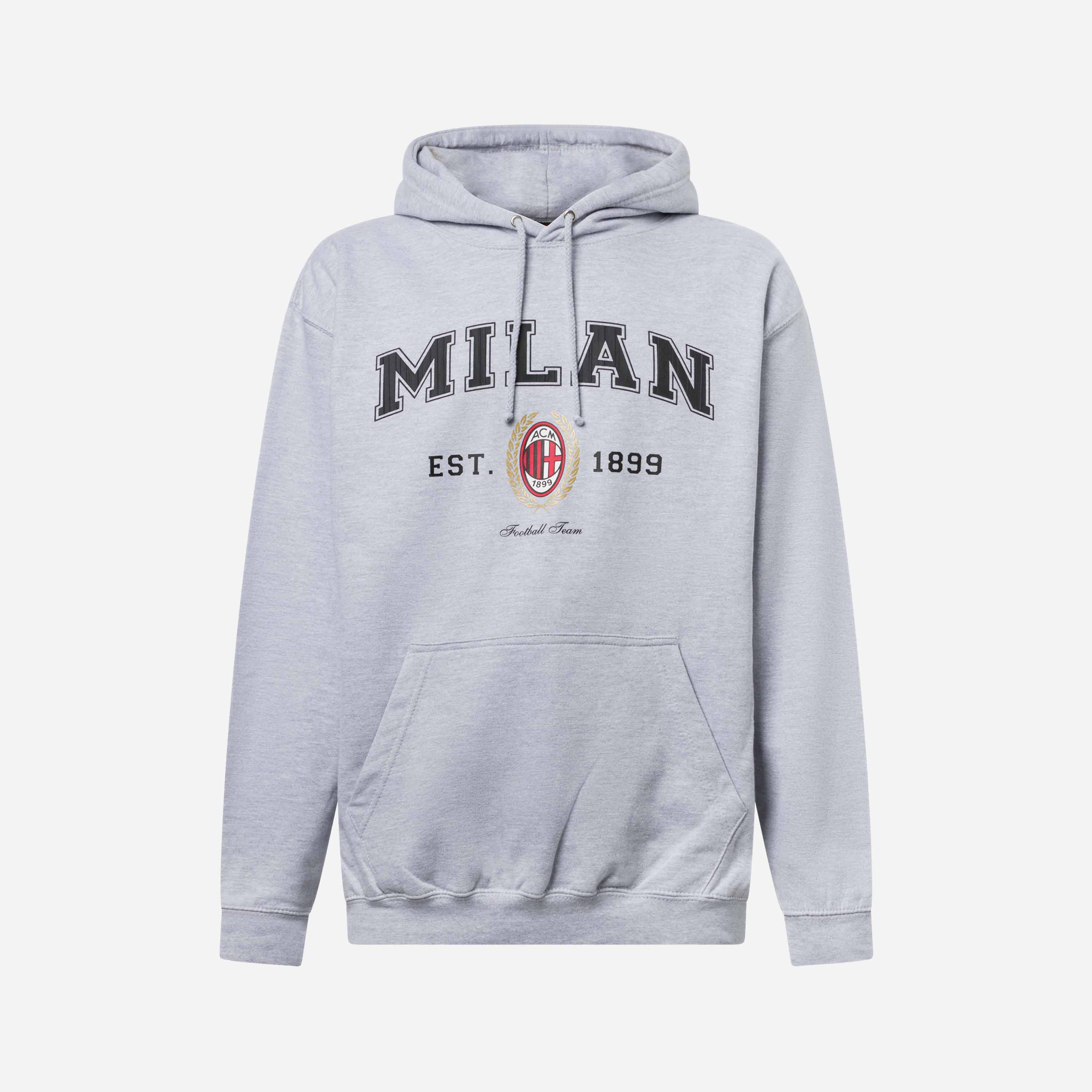 AC Milan College Collection Hoodie felpa cappuccio cotone L