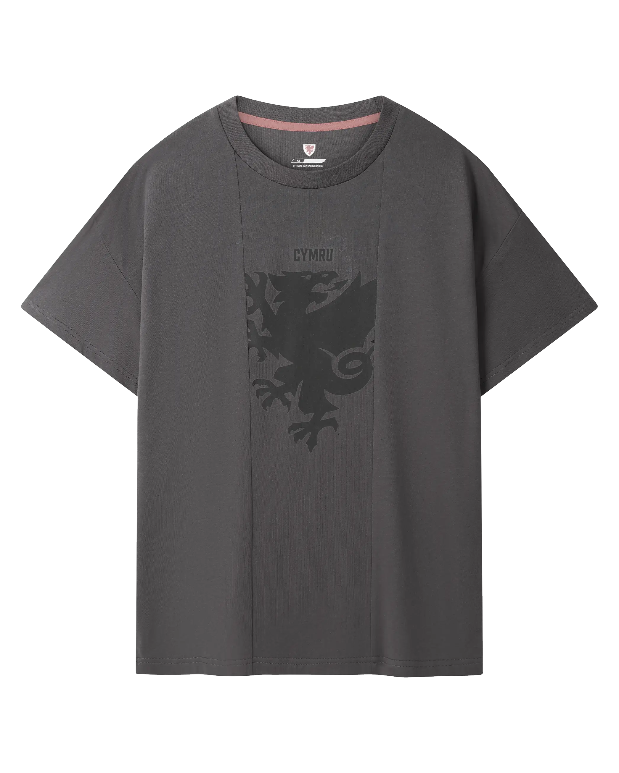 Wales Fanwear Draig Crest maglietta carbone traspirante