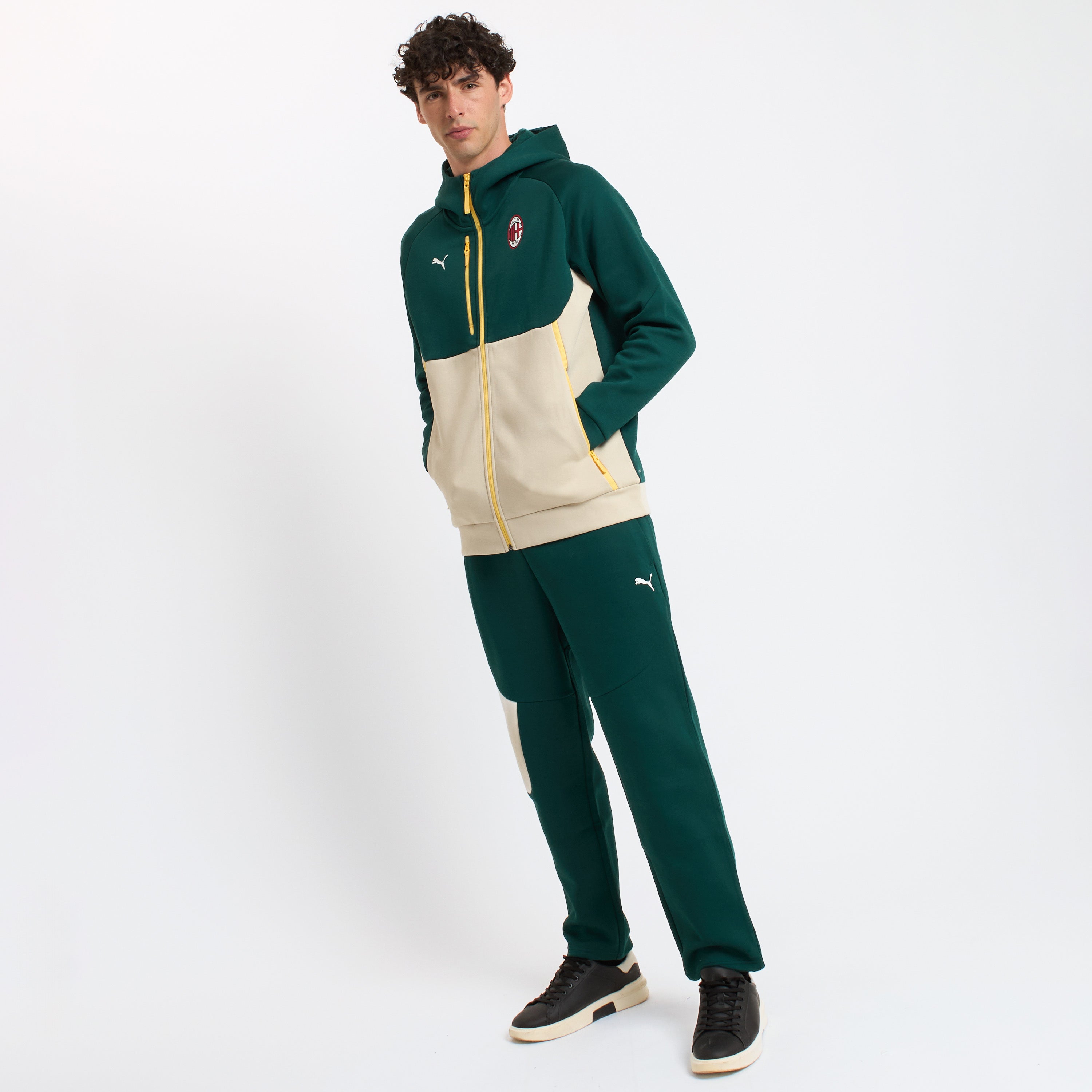 AC Milan Pumatech 2025/26 giacca verde cappuccio