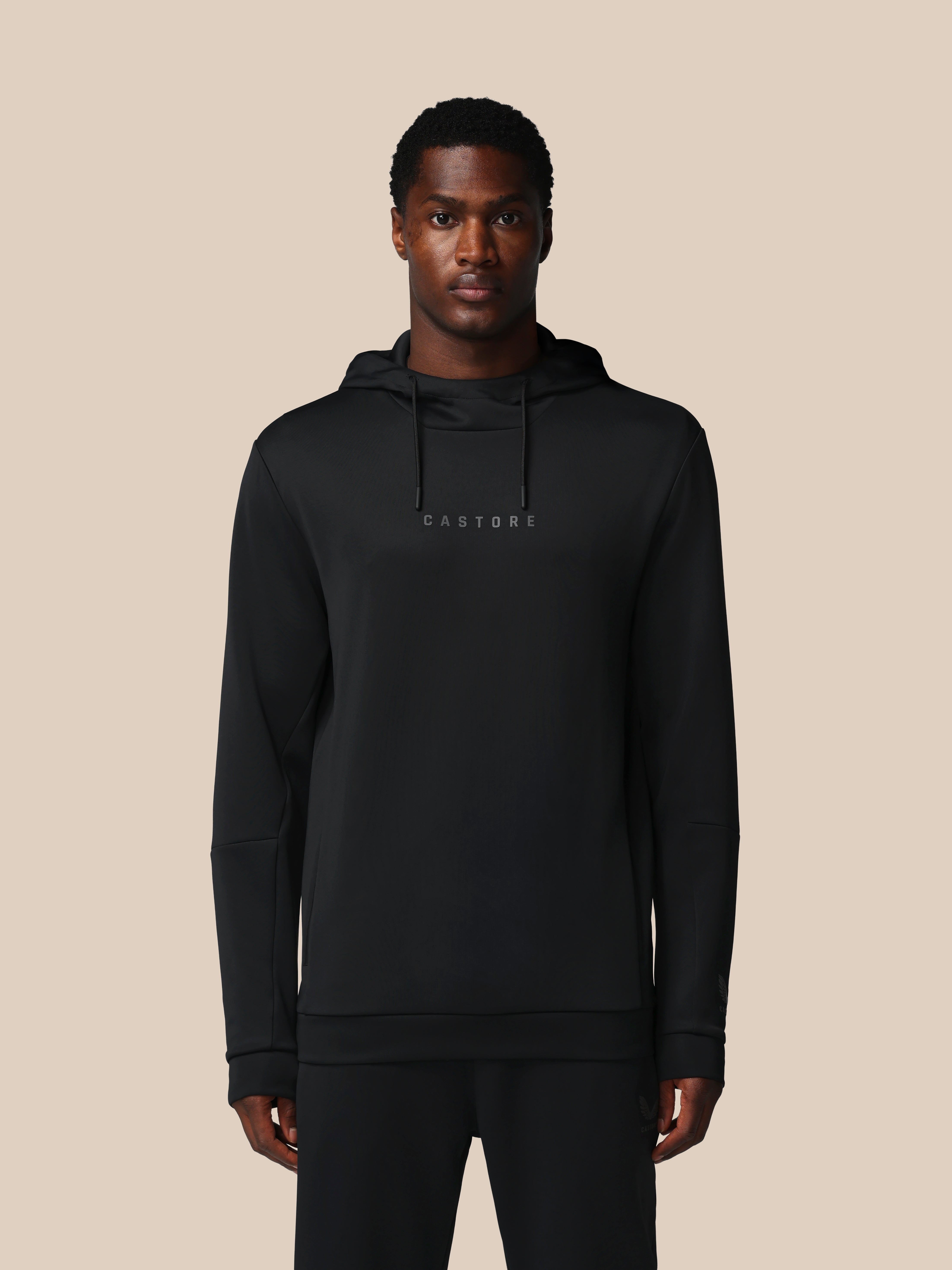 Castore Flex hoodie uomo nero manica lunga taglia L
