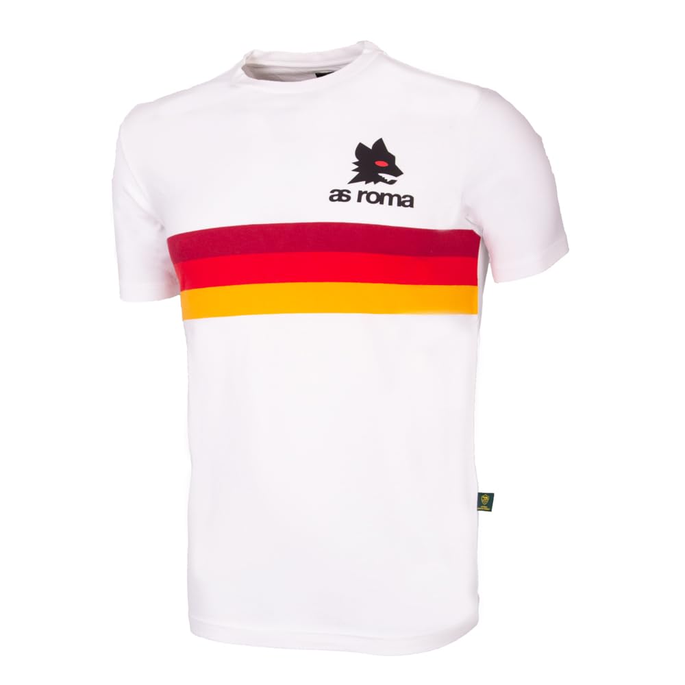 Roma Fanshop AS Roma T-Shirt maglietta bianca taglia L cotone