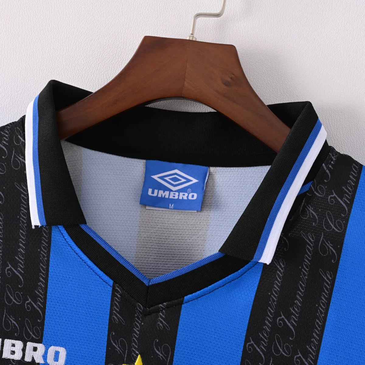 Inter Home 1997/98 maglia manica lunga nerazzurra Umbro