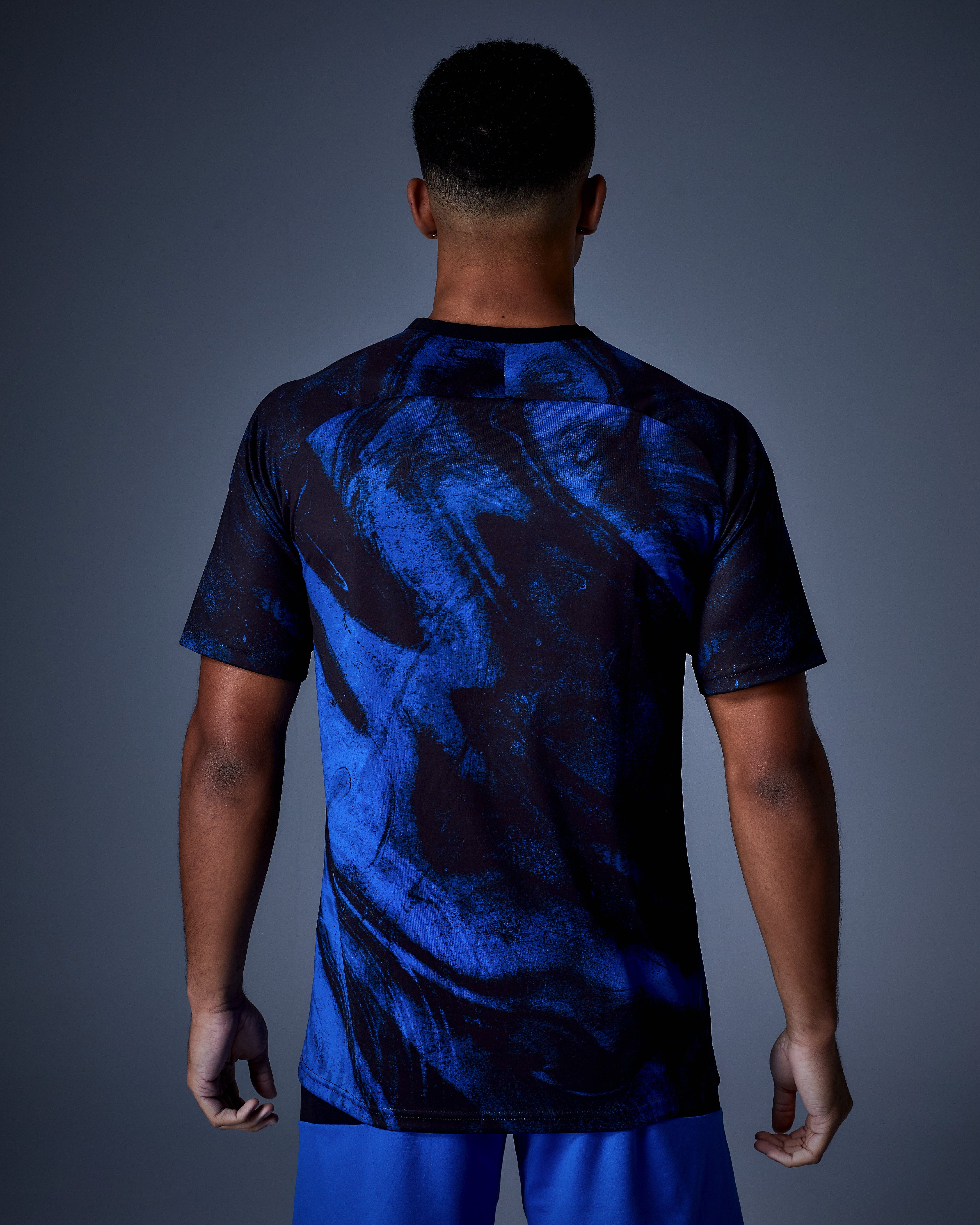 SUDU Clothing SPT 01 Play t-shirt nero blu uomo