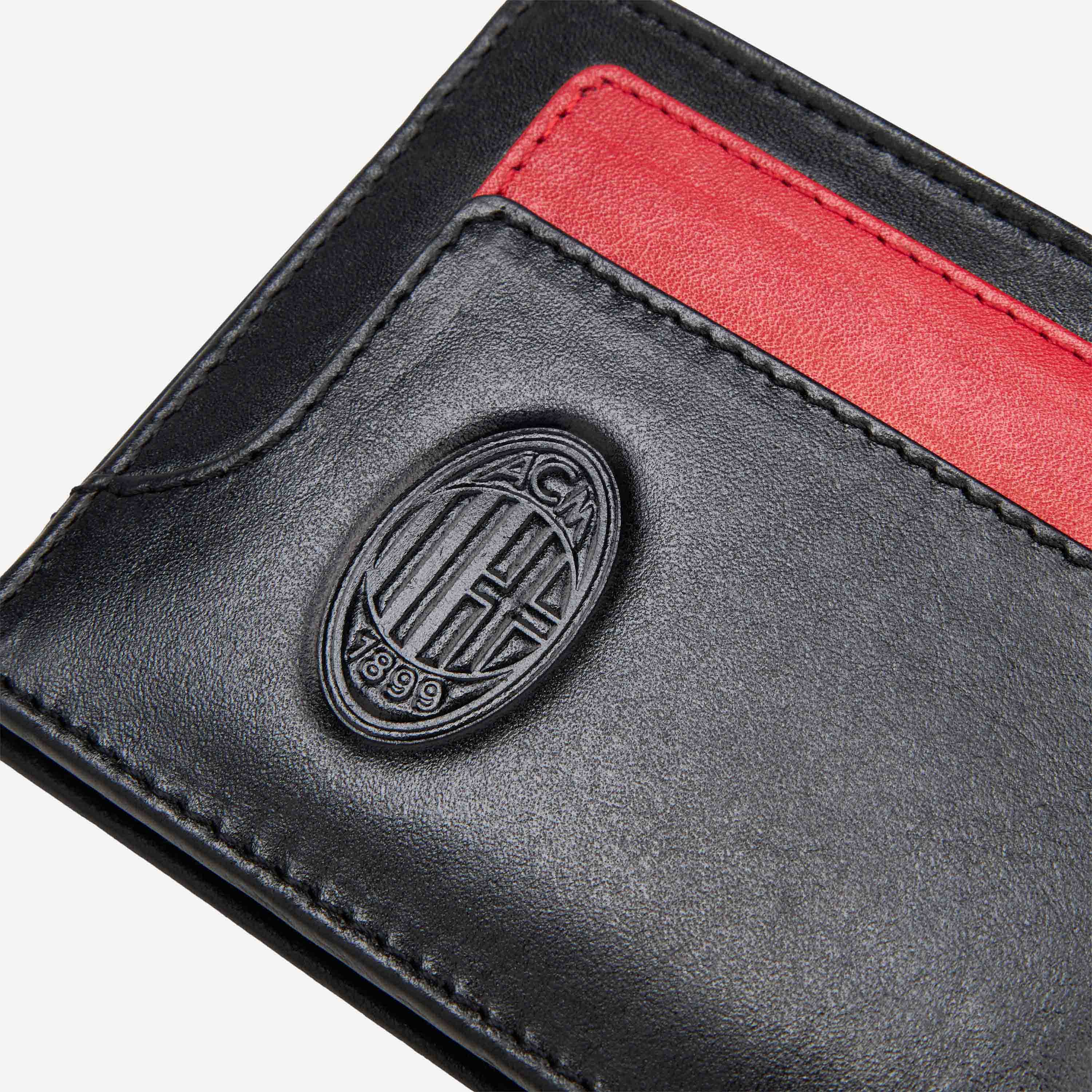 AC Milan Accessori portafoglio pelle nero One Size unisex