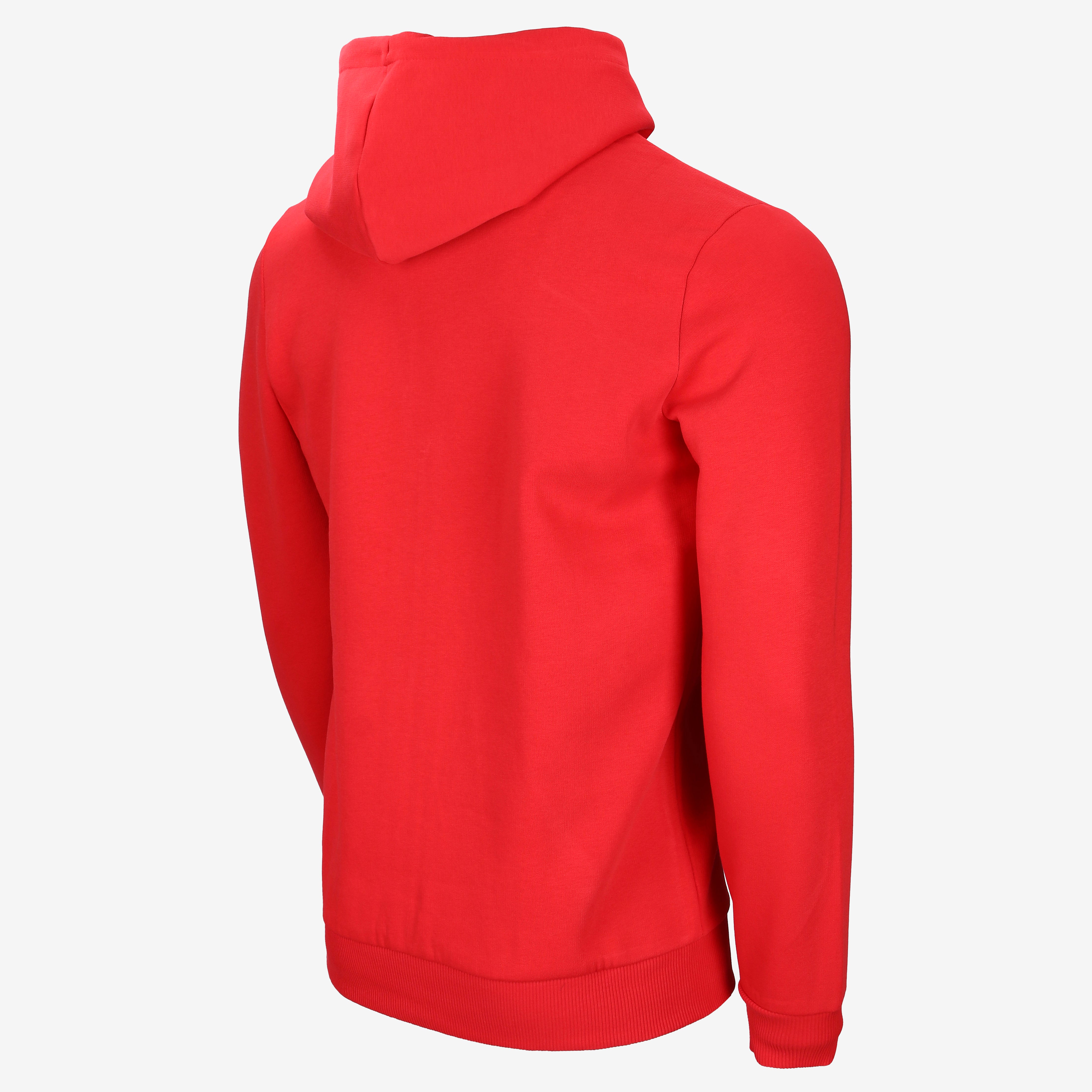 AC Milan Essential Collection Felpa Zip Rossa Uomo Logo