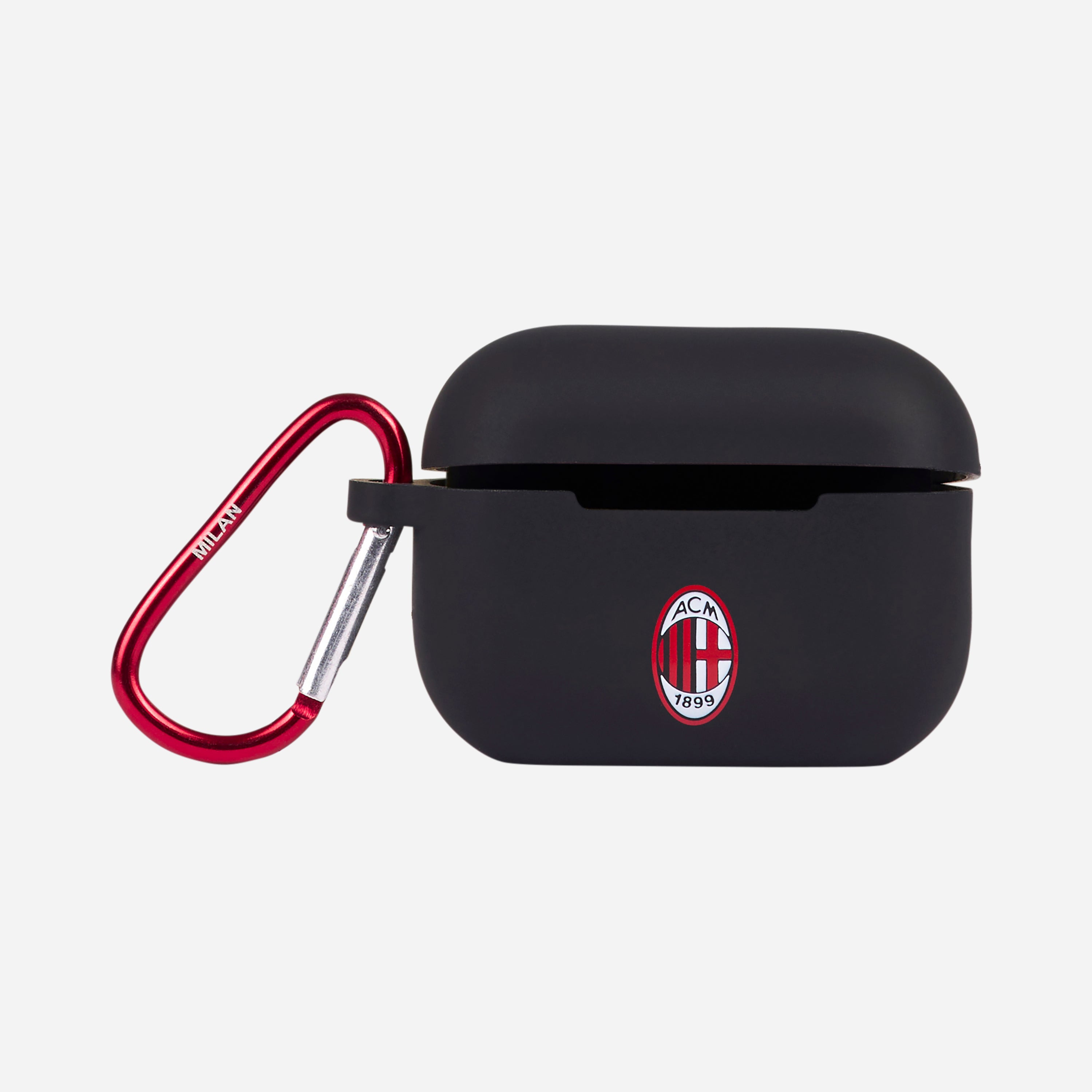 AC Milan custodia AirPods 2 nera logo taglia unica