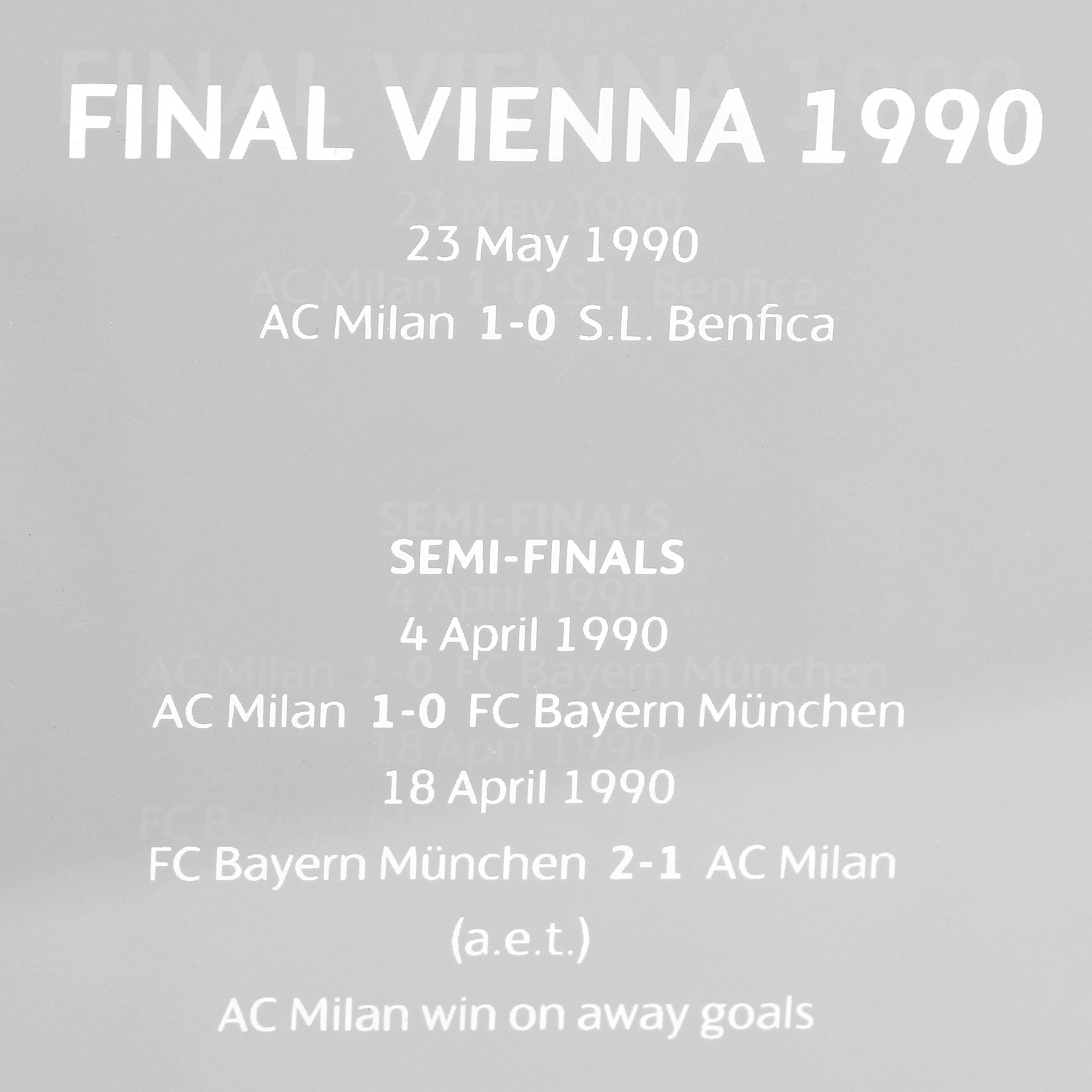 AC Milan Le Livre Ouvert cimelio 1990 150 mm taglia unica