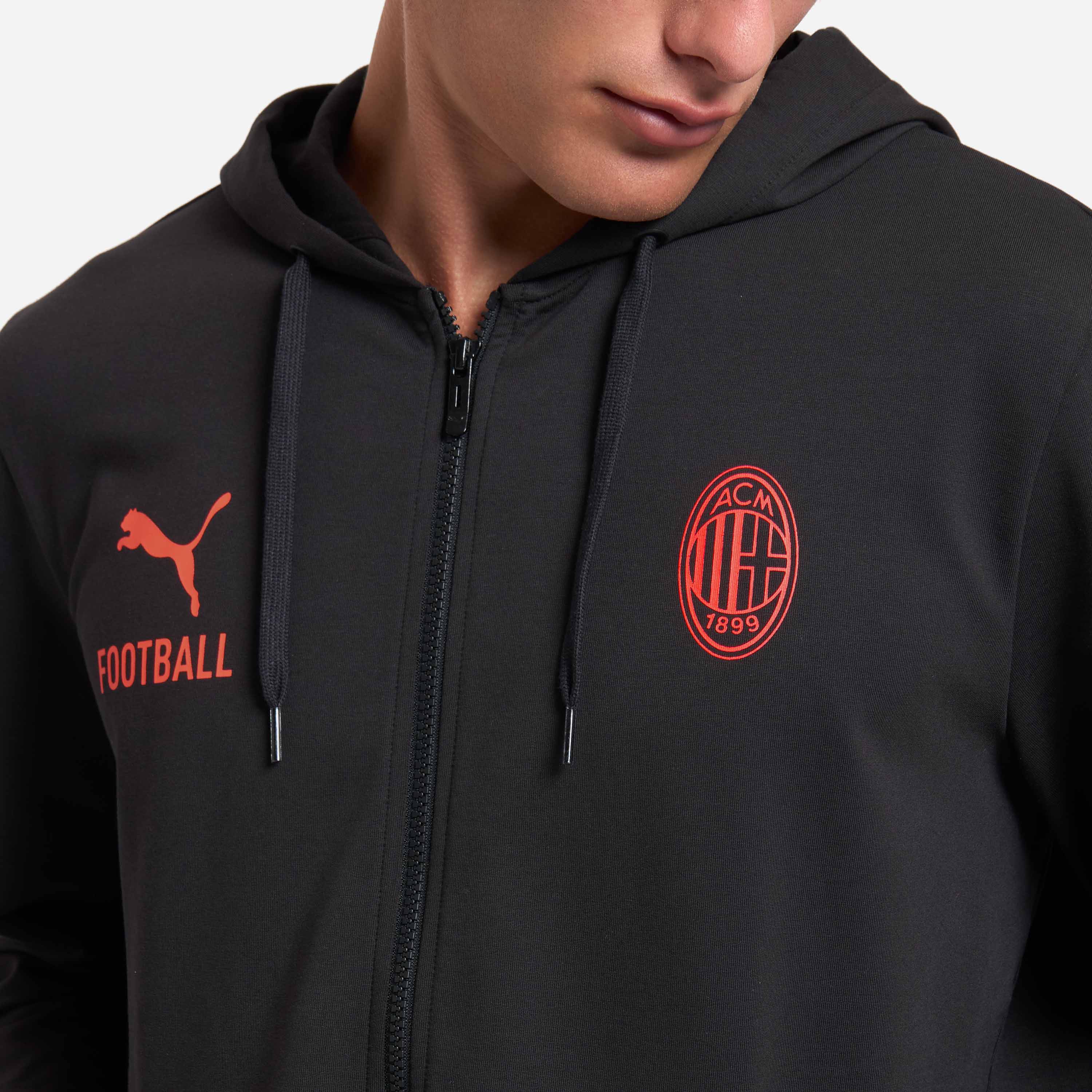 AC Milan Tute Culture tuta nera uomo felpa e pantaloni
