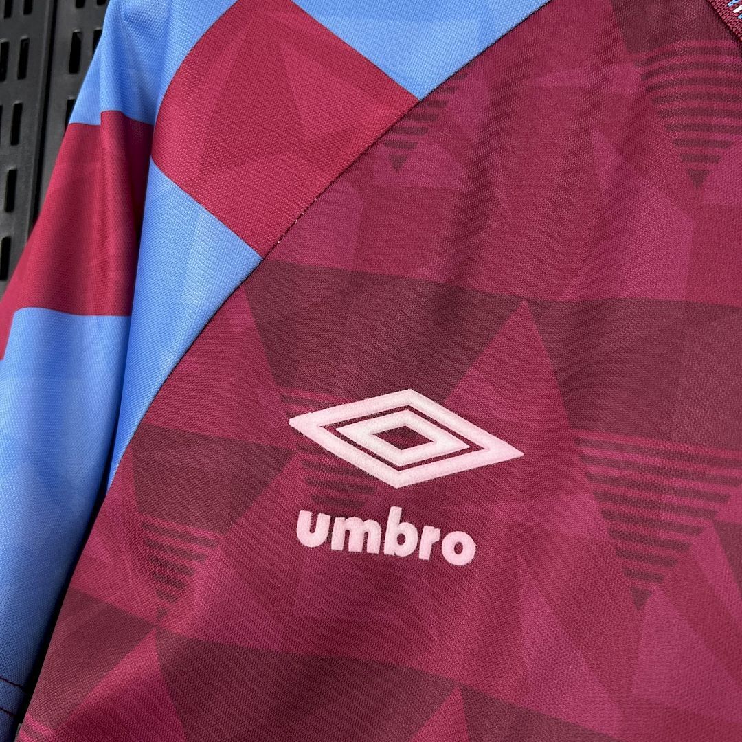 Tifoso Store Maglie da Calcio Aston Villa 1990/91 maglia granata retrò