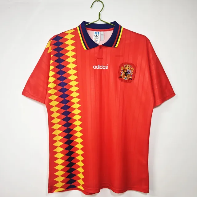 Tifoso Store Spagna Retro 1994 maglia rossa rombi gialli