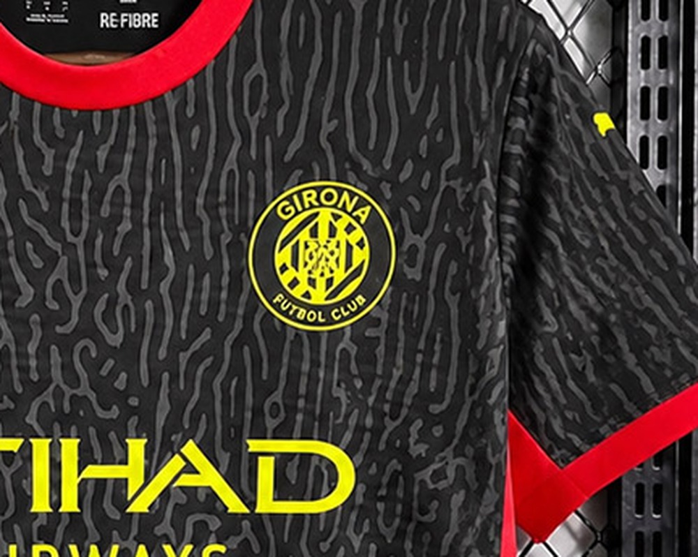 Tifoso Store Maglie da Calcio Girona Away 2026/27 maglia nera bordi rossi