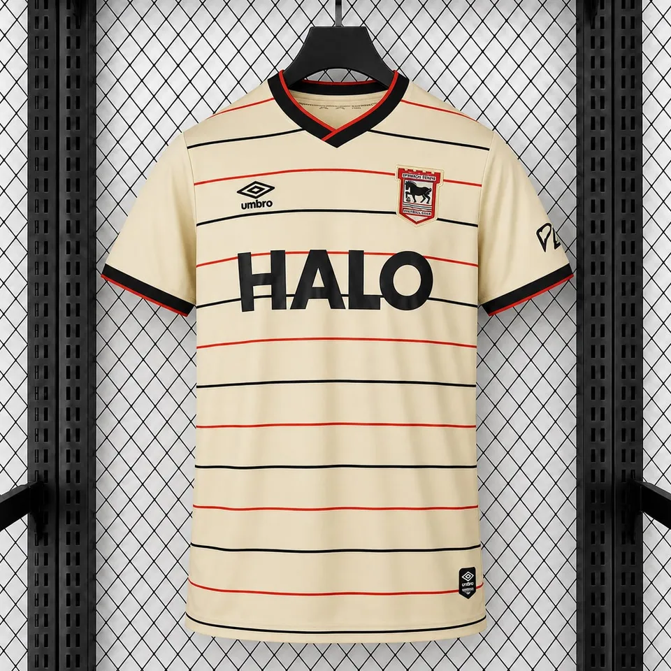 Tifoso Store Ipswich 2026/27 seconda maglia calcio crema