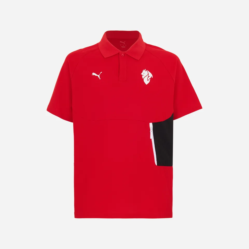 AC Milan Pumatech polo uomo rossa 2025/26 DRYCELL