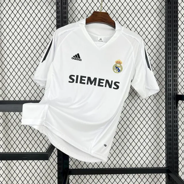 Tifoso Store Maglie da Calcio Maglia Real Madrid 2005/06 Bianca Retro
