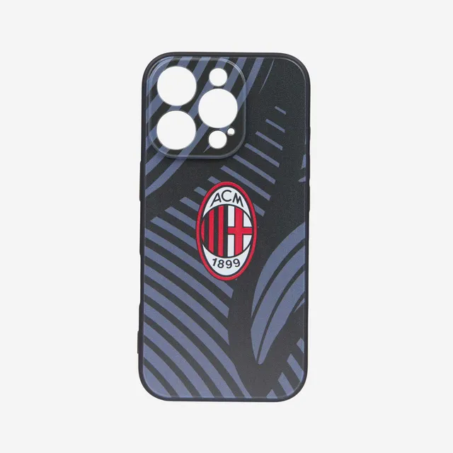 AC Milan Logo cover iPhone 16 nera TPU