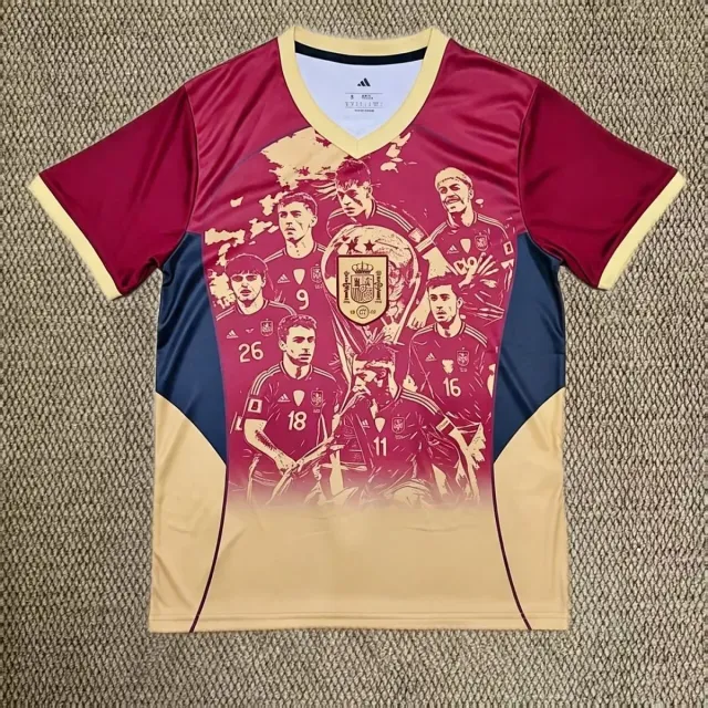 Maglia Spagna Special Edition 2026/27 maglia bordeaux grafica