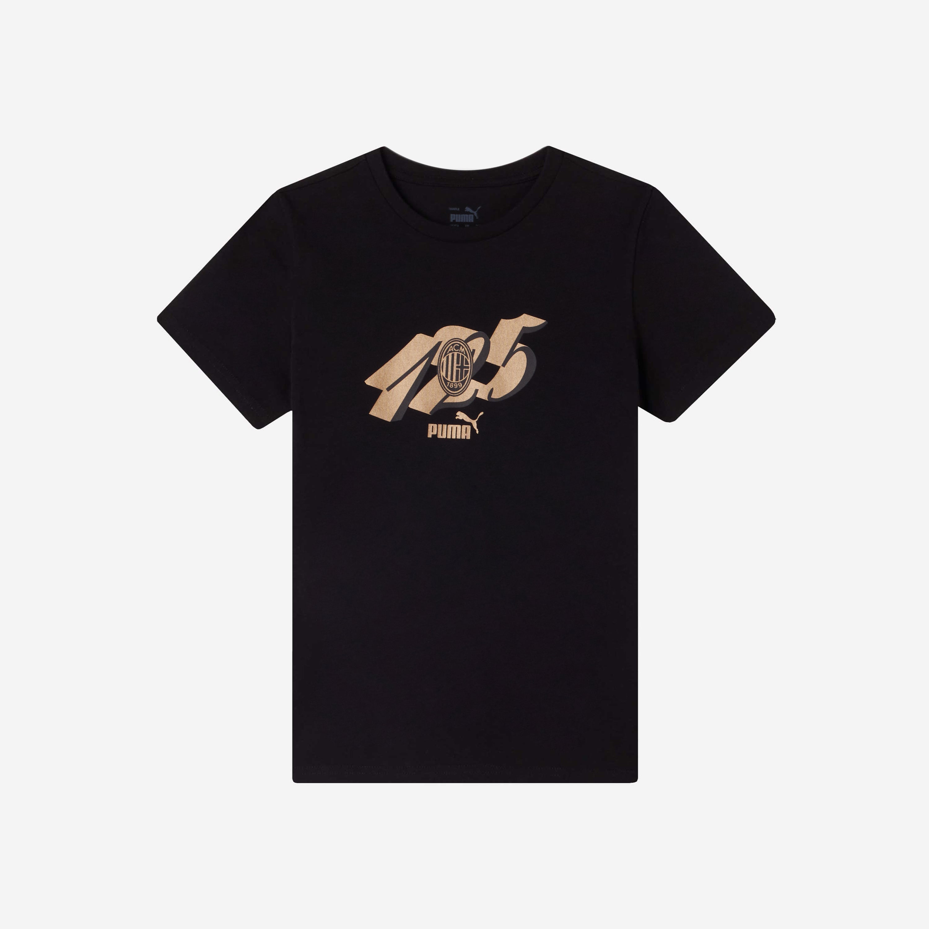 AC Milan 125th Anniversary Culture t-shirt bimbo nera oro