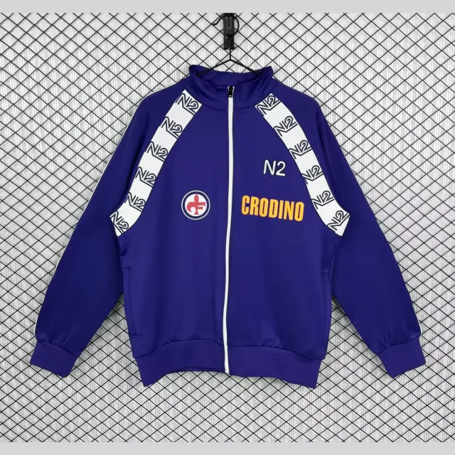 Fiorentina 1986/87 Giacca Retro Viola Crodino