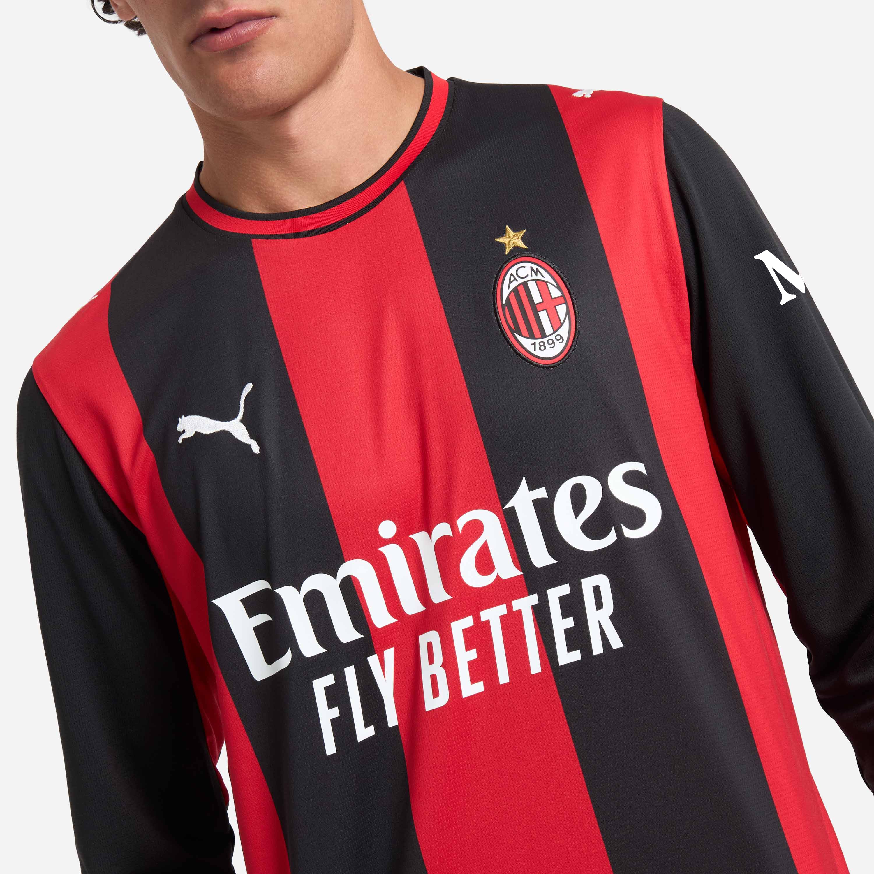 AC Milan Kit Gara Milan Home 2026/27 maglia manica lunga uomo