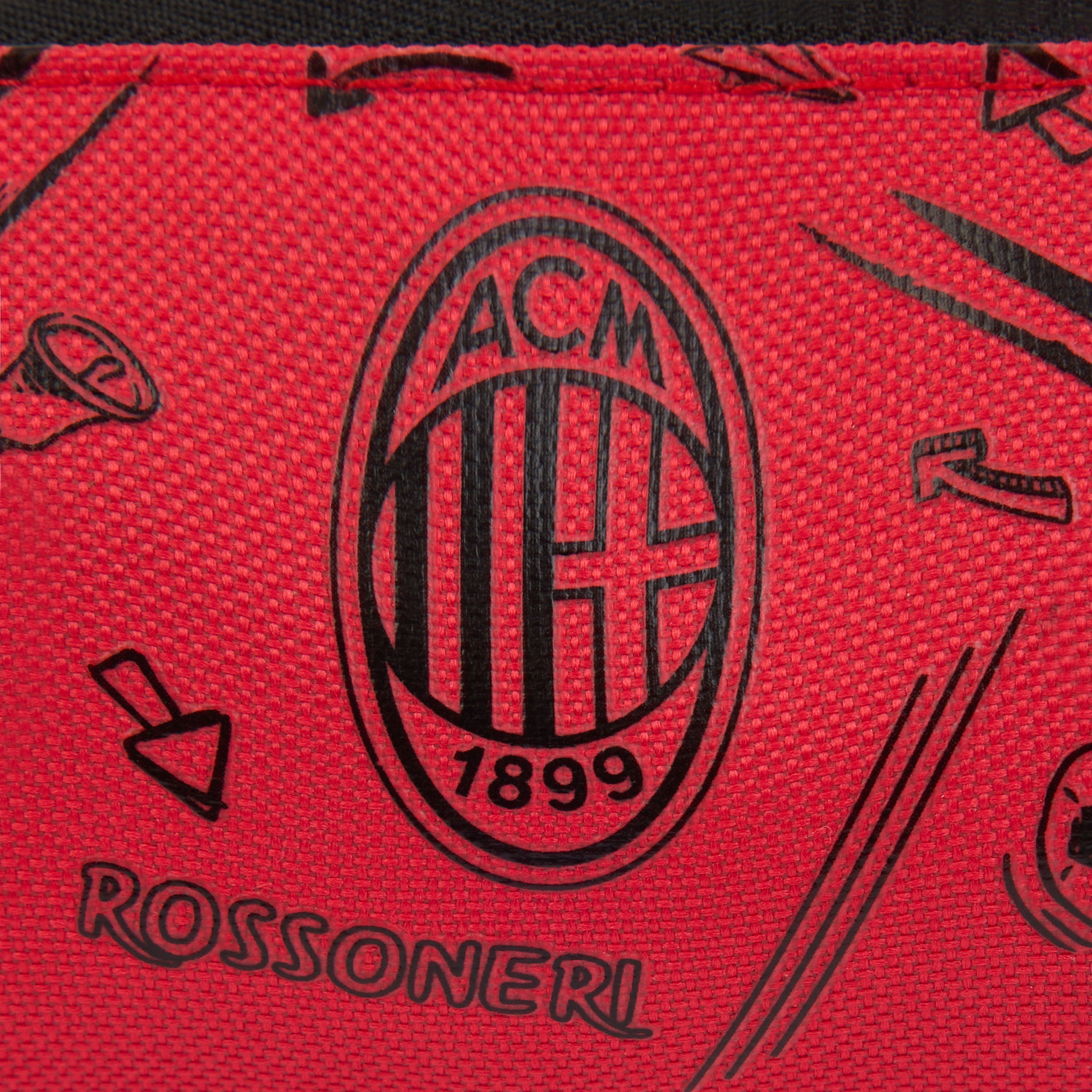 AC Milan Pencil Case astuccio rosso nero taglia unica