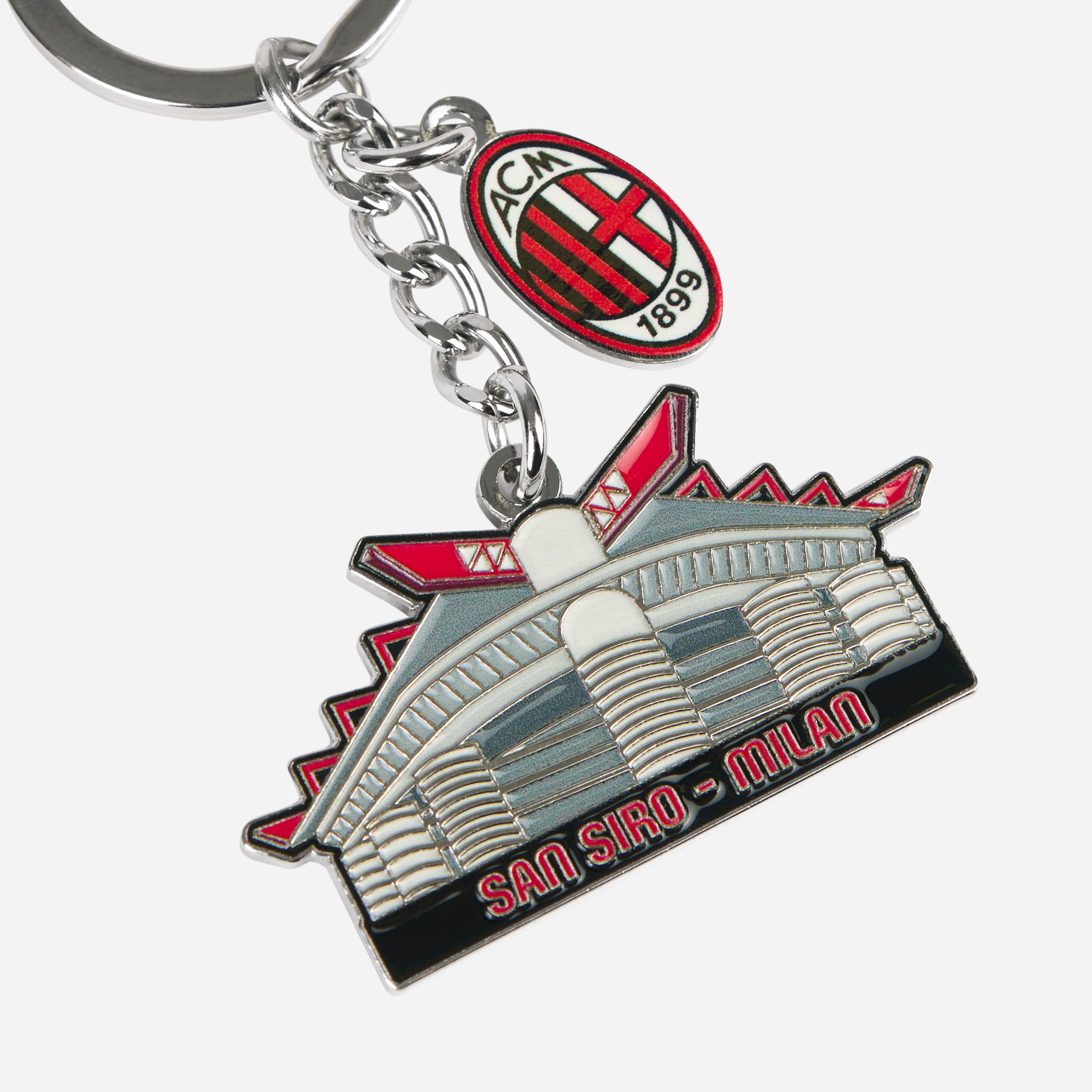 AC Milan Accessori San Siro portachiavi metallo grigio unisex