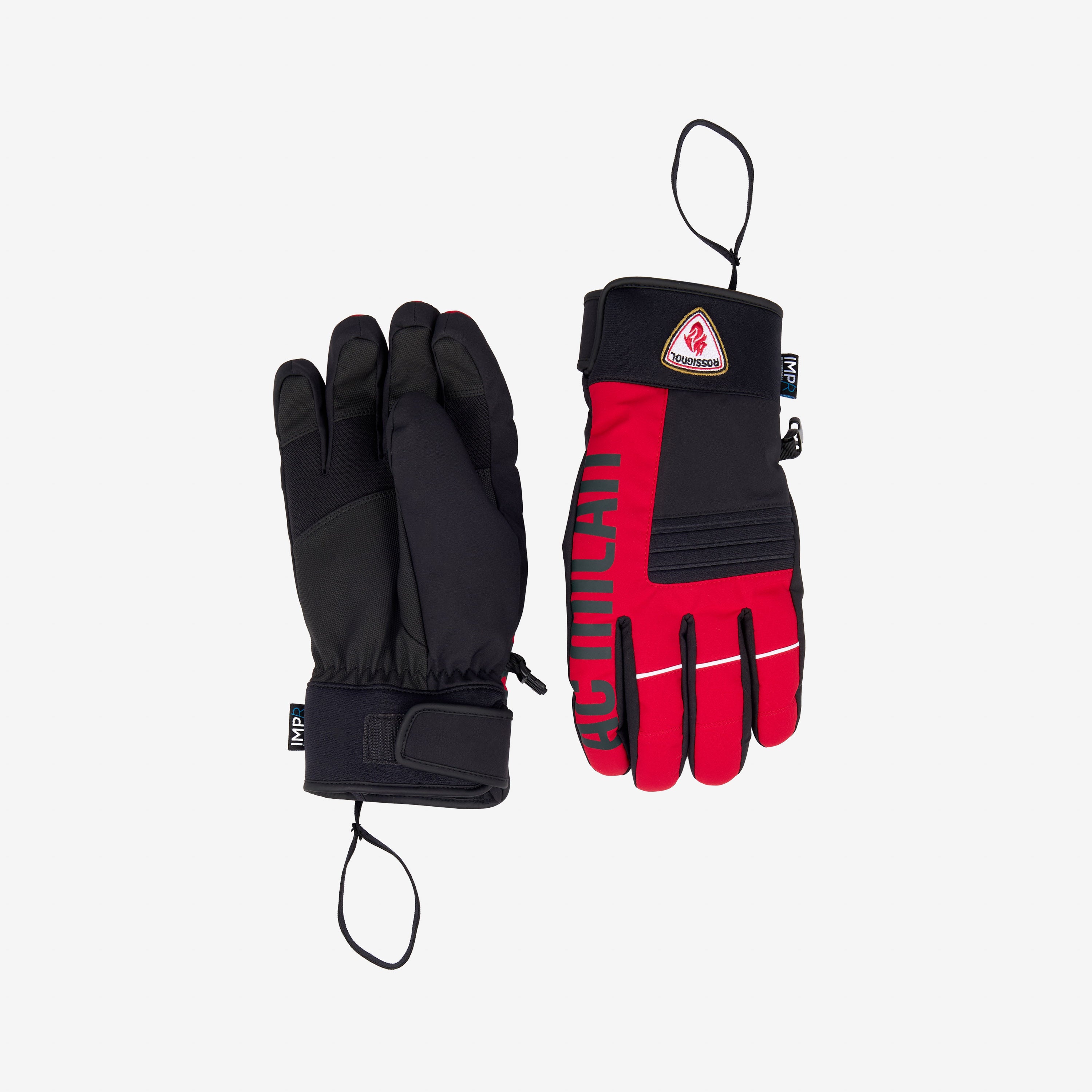 AC Milan Speed Gloves Rossignol guanti sci neri