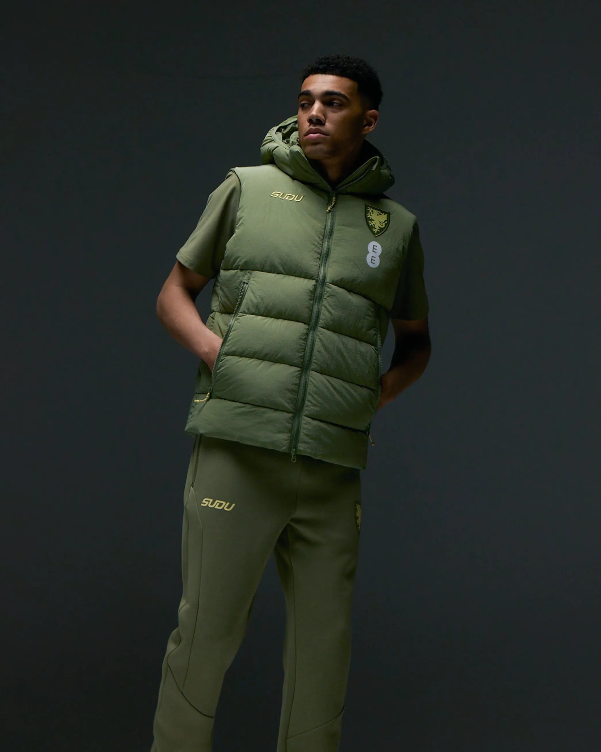Wales Travel gilet away verde giocatori adulto