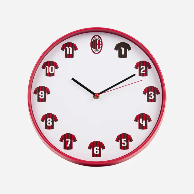 AC Milan Accessori Milan orologio da parete bianco taglia unica