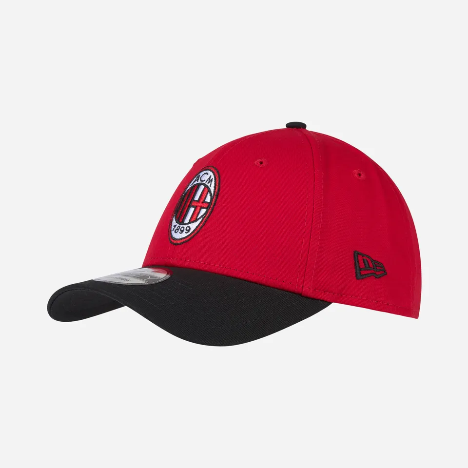 AC Milan New Era 9FORTY cappello rosso nero cotone