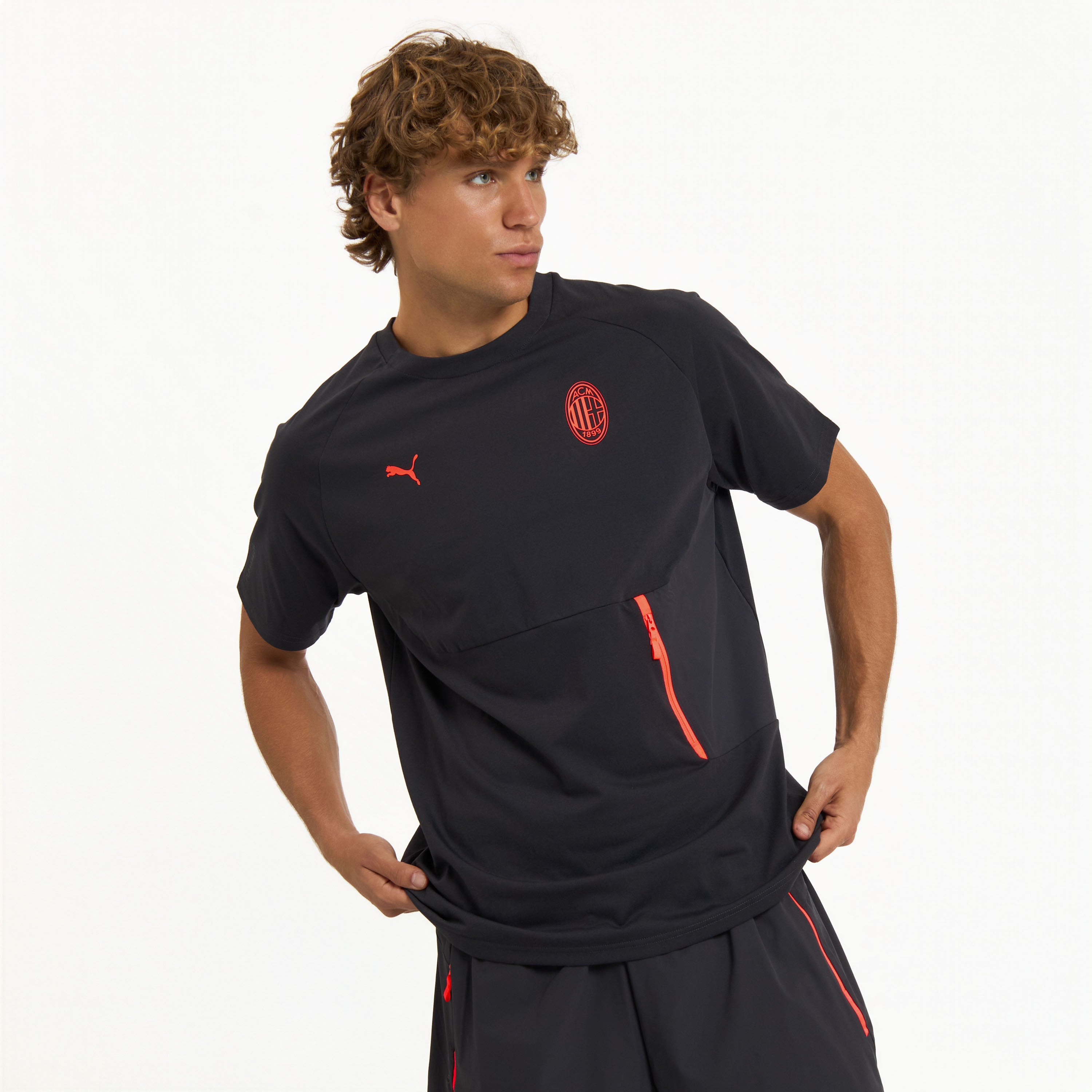 AC Milan Pumatech 2026/27 t-shirt uomo grigio scuro