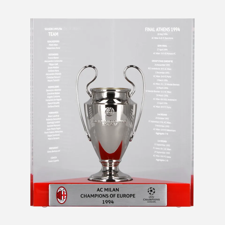 AC Milan Le Livre Ouvert 150 mm souvenir 1994 memorabilia unisex