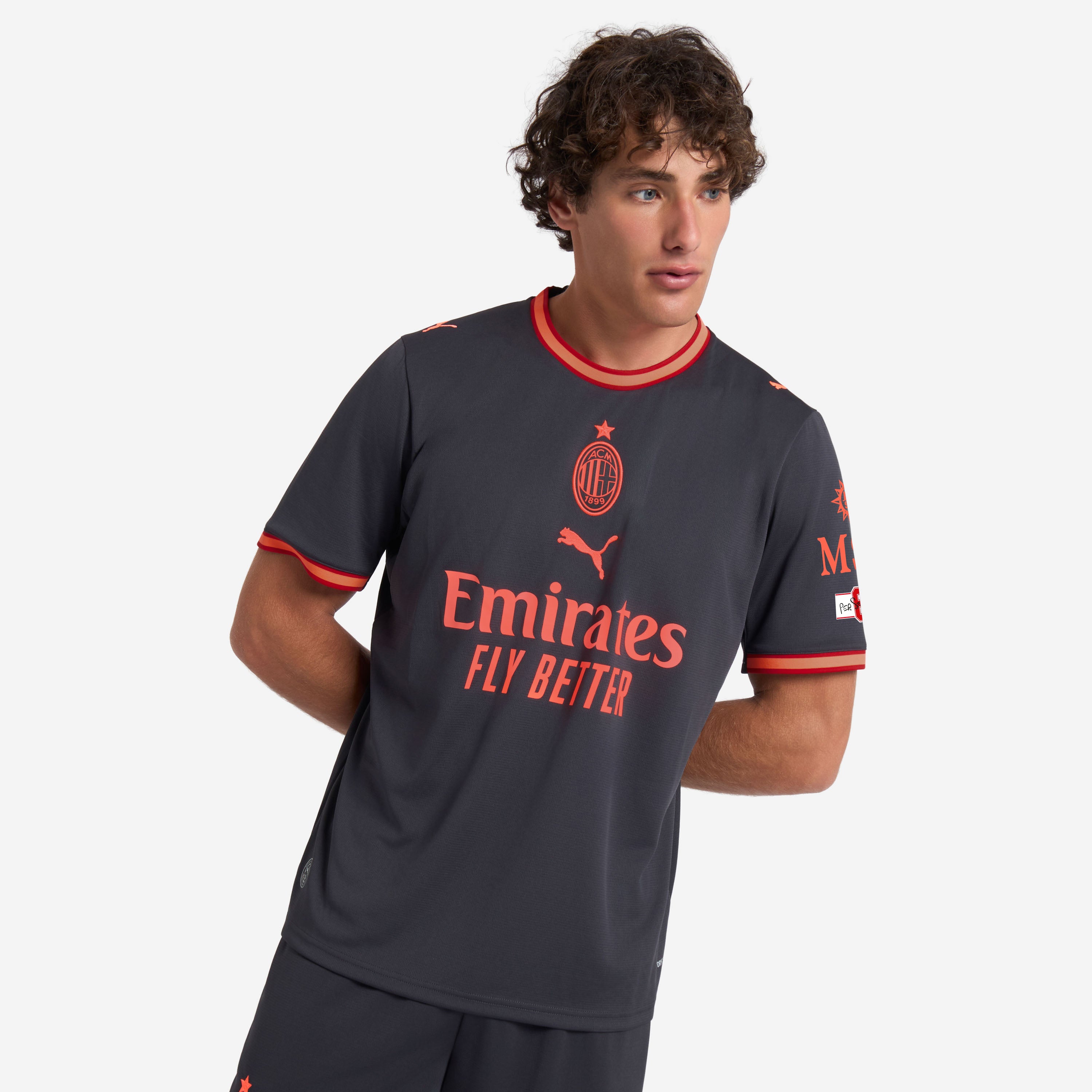 AC Milan Third 2026/27 maglia uomo third nera traspirante