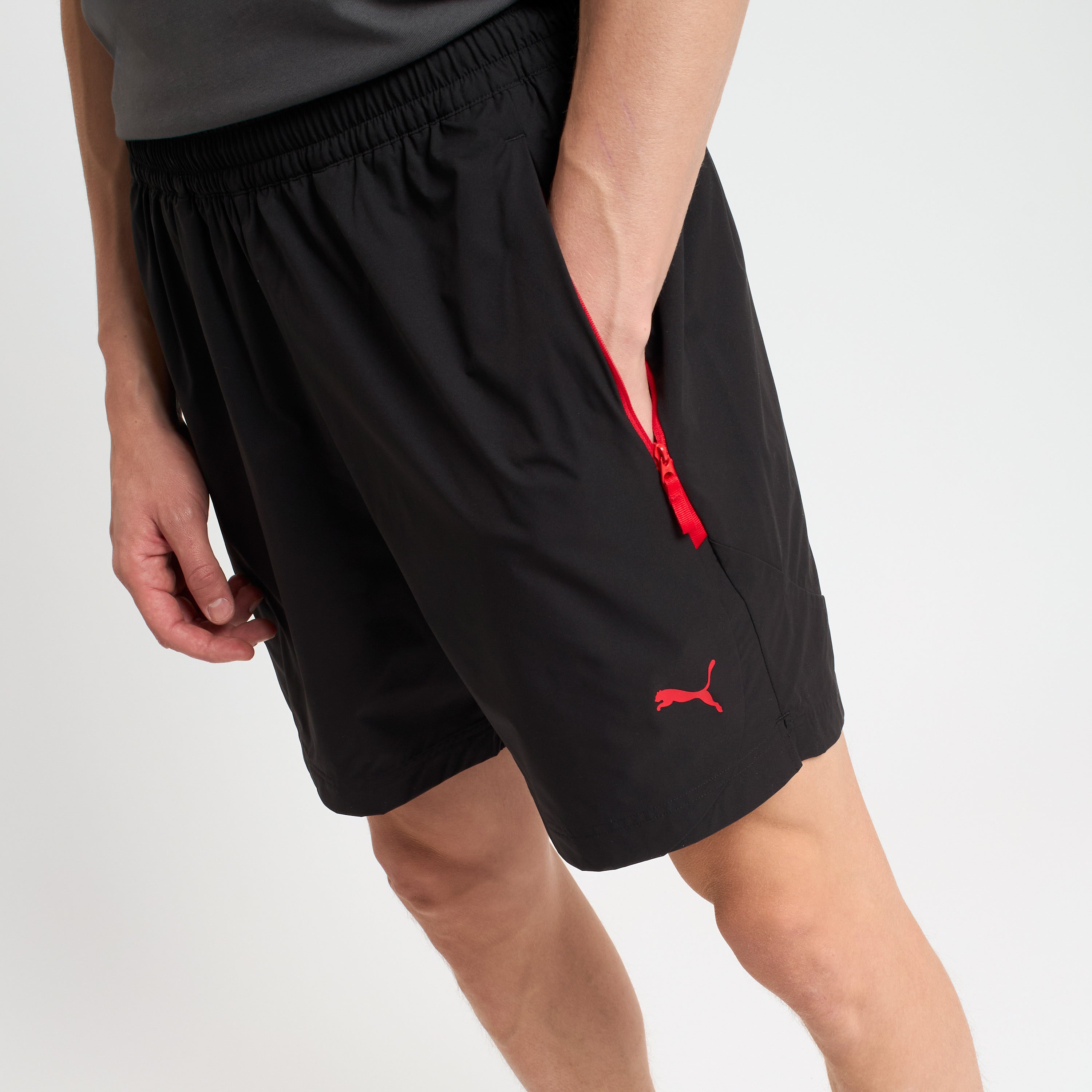 AC Milan Pumatech 2025/26 pantaloncini neri uomo tasche