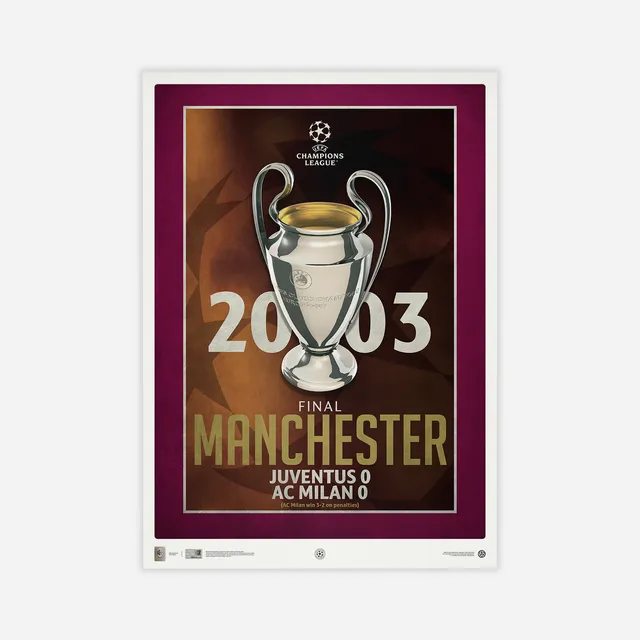AC Milan poster finale 2003 Anniversary Champions