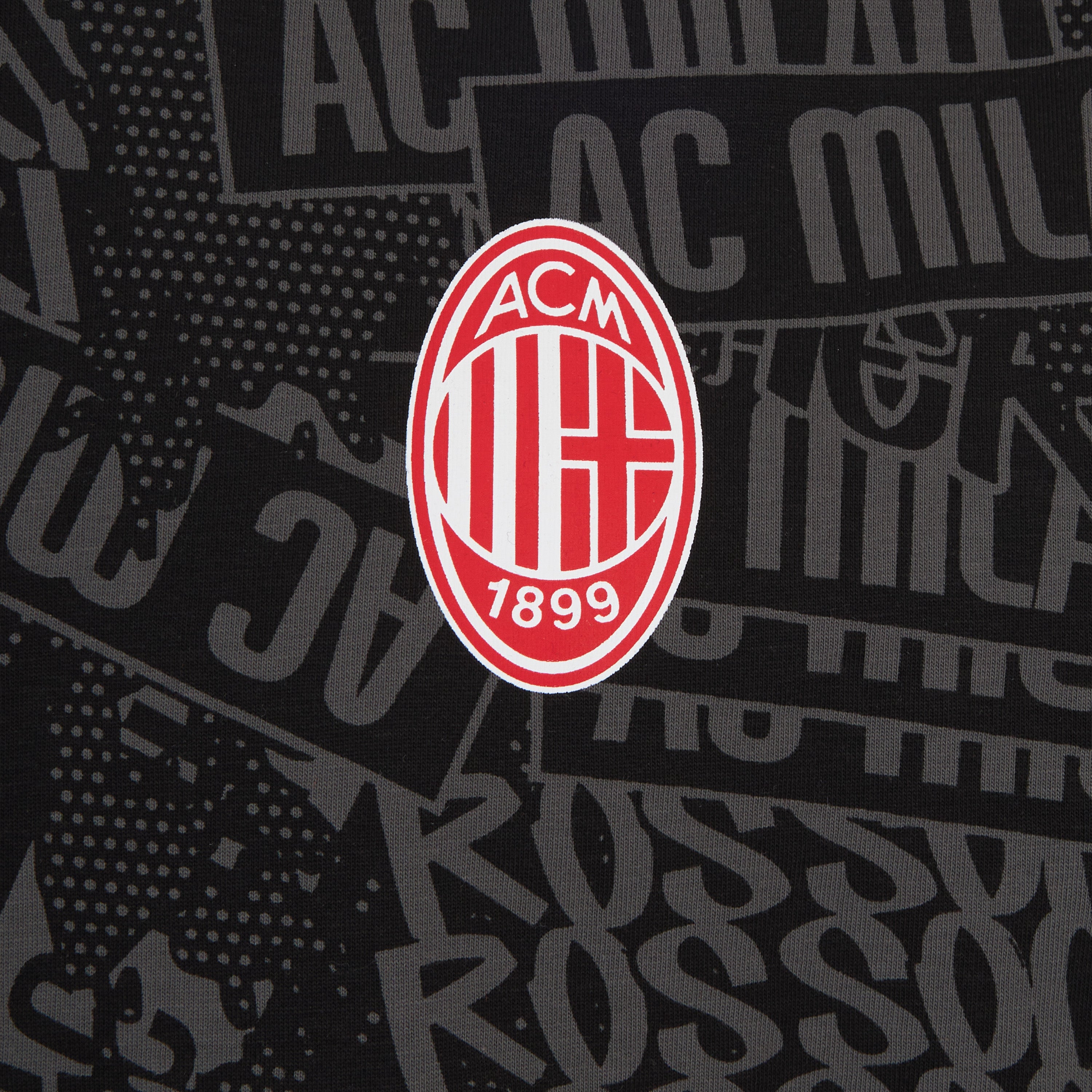 AC Milan Culture T-Shirt Nera Grafica Cotone Taglia M