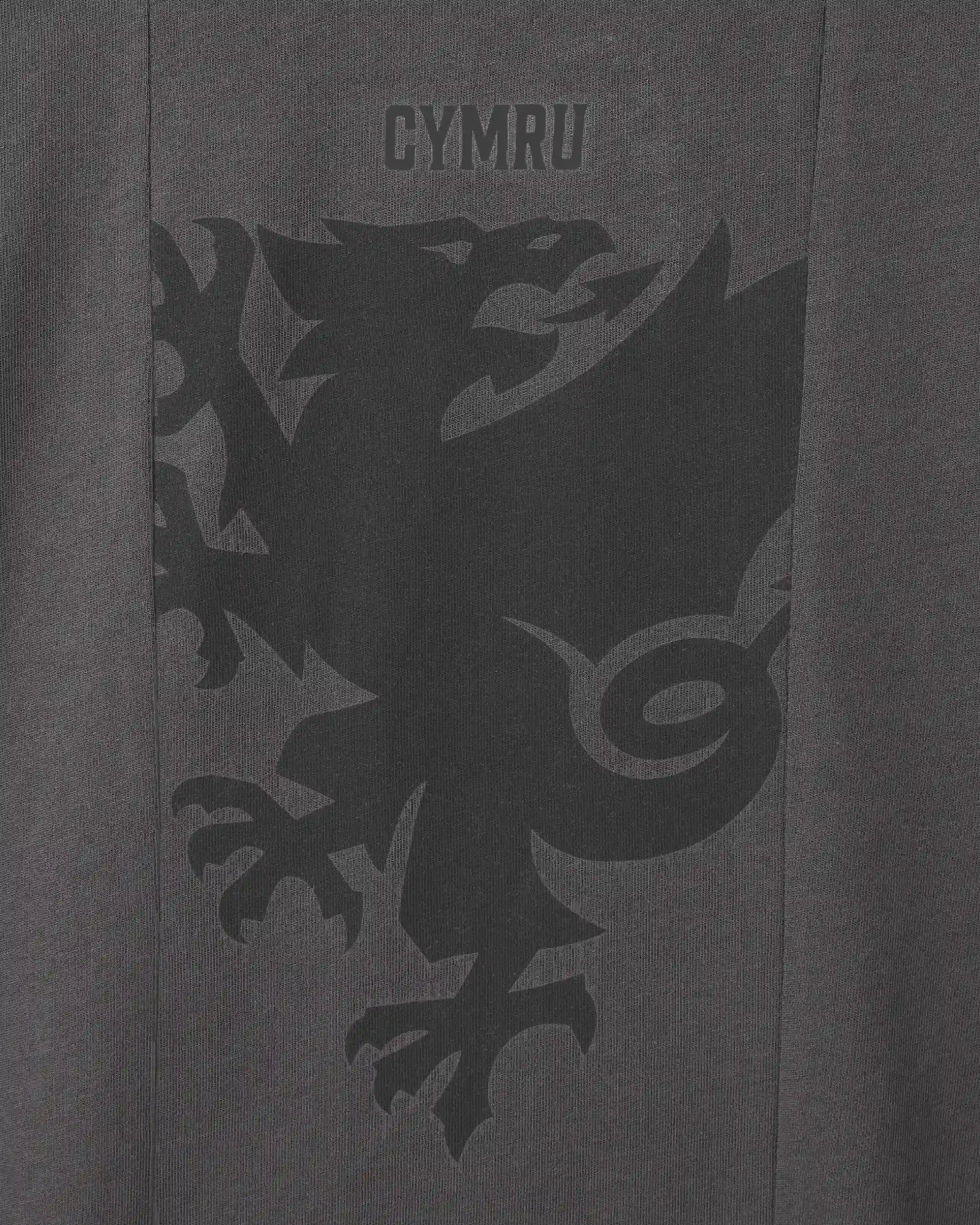 Wales Fanwear Draig Crest maglietta carbone traspirante