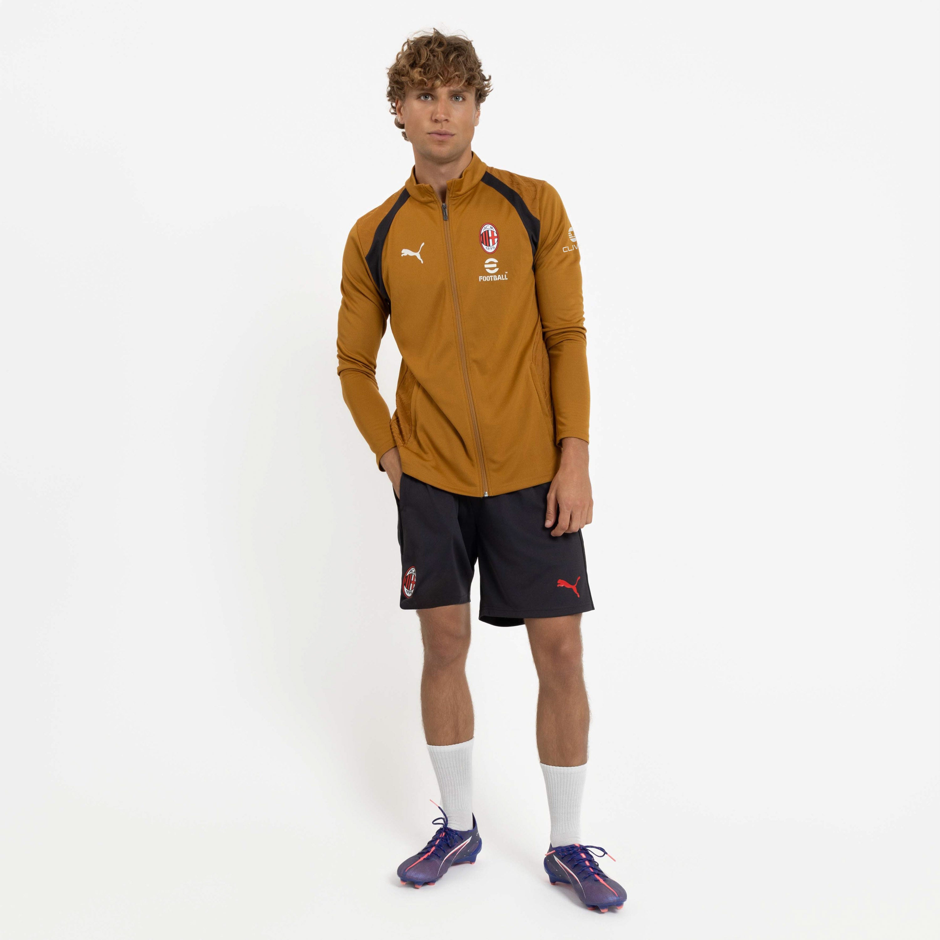 AC Milan Allenamento 2026/27 giacca gold zip uomo