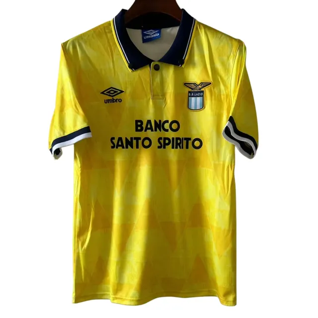 Lazio 1991/92 seconda maglia away gialla S-XXL
