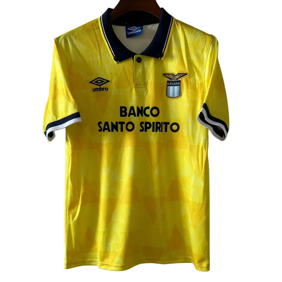 Lazio 1991/92 seconda maglia away gialla S-XXL
