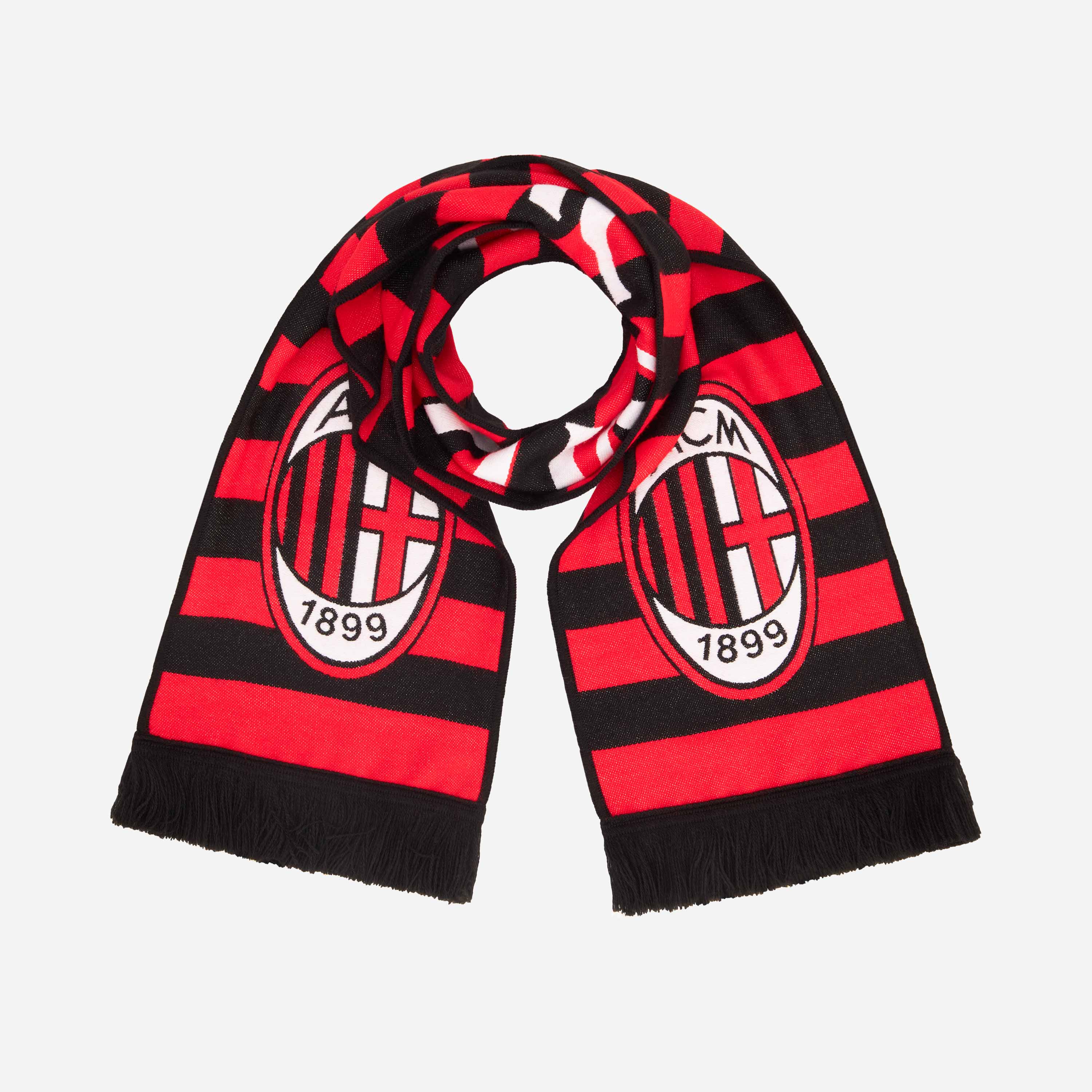 AC Milan Stripes sciarpa rossonera con logo