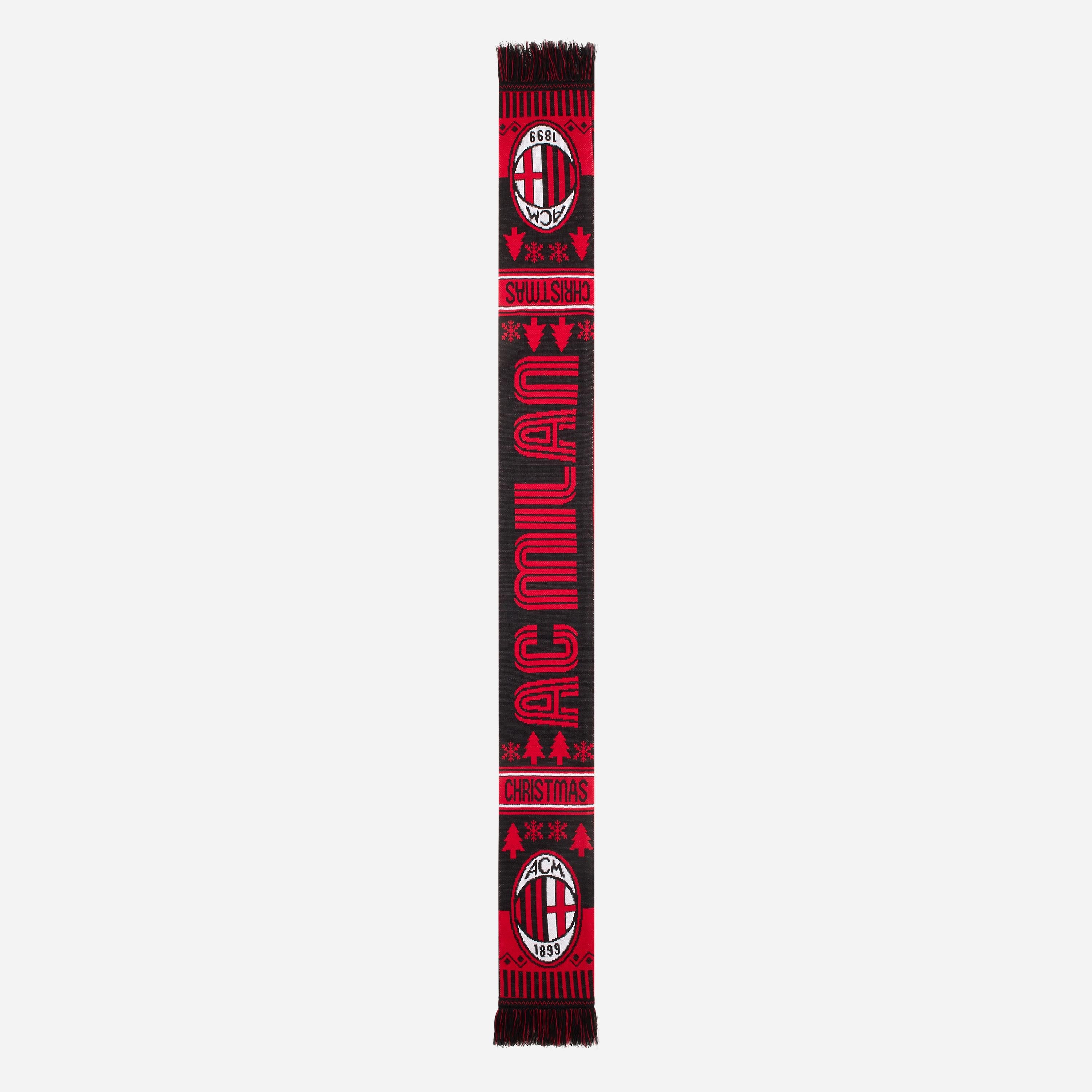 AC Milan Christmas Sciarpa Natalizia Double Face Rossonera