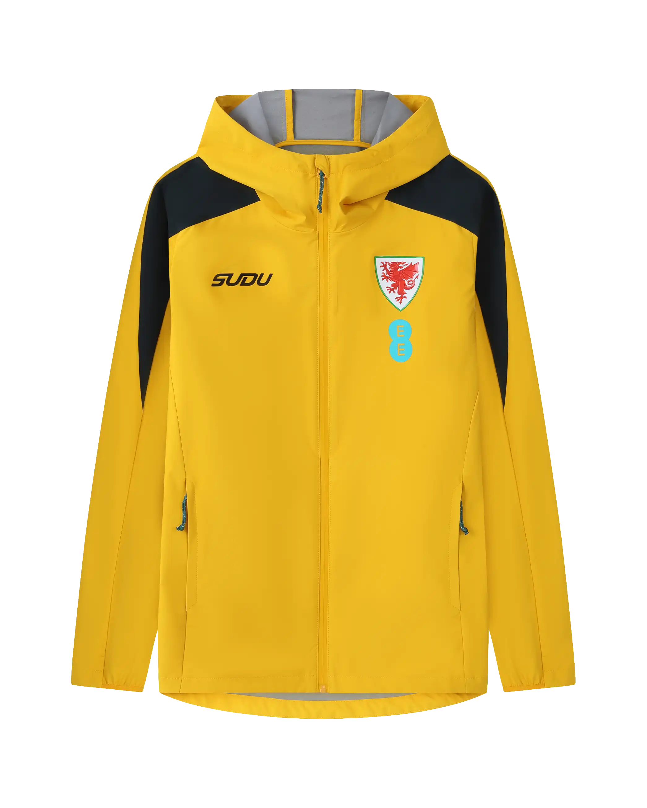 Wales Training SUDU giacca leggera gialla traspirante