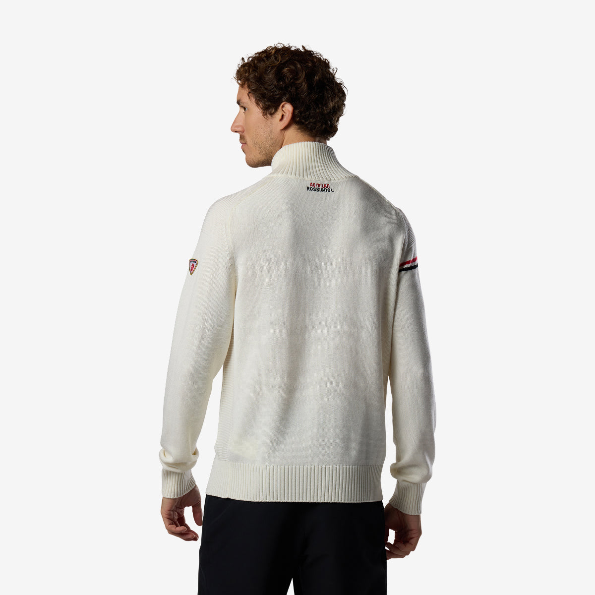 Rossignol x AC Milan Odysseus maglione mezza zip lana merino
