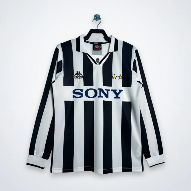 Juventus 1995/96 maglia manica lunga home strisce