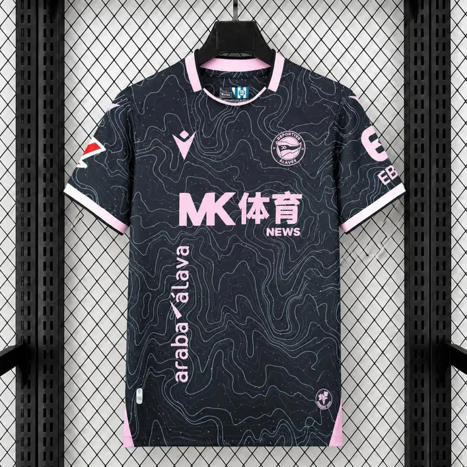 Tifoso Store Alavés 2026/27 Seconda Maglia Nera Rosa