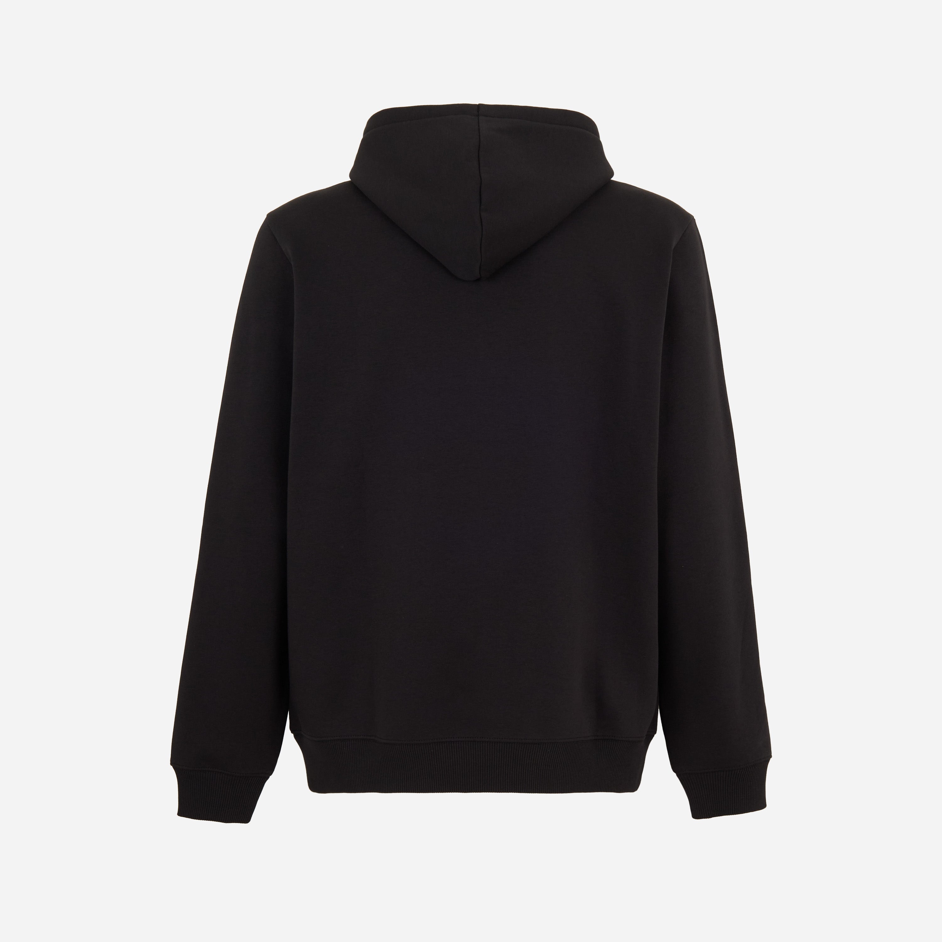AC Milan Essential Felpa con Cappuccio Nera Cotone Taglia M