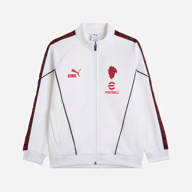 AC Milan King Collection Giacca Bambino Bianca Zip