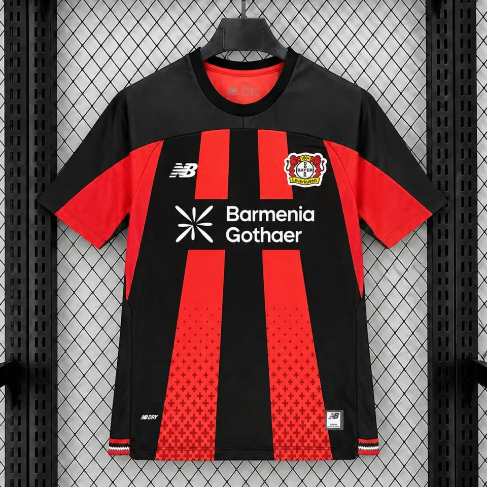 Tifoso Store Leverkusen Home 2026/27 maglia rossonera bande