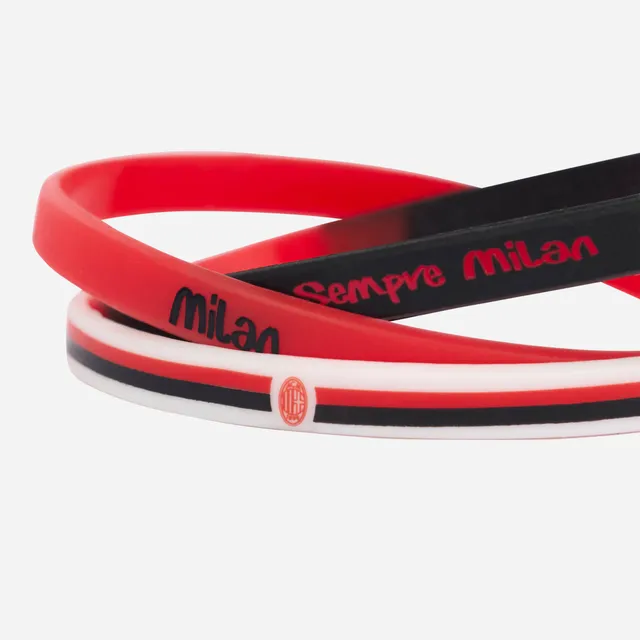AC Milan Accessori set 3 braccialetti silicone bambino Sempre Milan